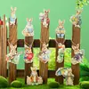 Nuevas 36 piezas Huevos de Pascua Decoraciones de Madera Conejito Vintage Decoraciones para Árboles Decoraciones para el Hogar Colgante