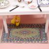 Alfombra de Muebles de Juguete 1:12 mini casa de muñecas tejido a mano 10 * 16 cm estilo tela alfombra turca