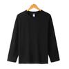 260g Live Amount Explosions Camisetas masculinas e femininas Primavera e Outono Penteado Algodão Puro Jaqueta de Cor Sólida Outono e Inverno Estudantes Manga Longa