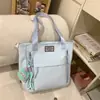 Mochila Escolar para Estudiantes de Secundaria Femeninas, Gran Capacidad, Resistente y Duradera, Mochila Sencilla Estilo Coreano, Bolsa Portátil para Tutorías, Mochila para Estudiantes de Preparatoria