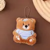 Lindo Chaleco de Peluche Llavero Oso Colgante Oso para Vestir Muñeca Bolsas de Estudiante Accesorios Pequeños Souvenir Al Por Mayor