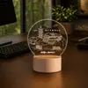 Pequenos presentes criativos personalizados em acrílico, luzes noturnas para empresas, faculdades, celebrações de aniversário de campus e lembrancinhas comemorativas para a temporada de volta às aulas.