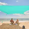 Toldo transfronterizo a prueba de explosiones sombrilla impermeable tienda de campaña de playa 4 postes fuertes anti-radiación