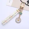 Ins Llavero Colgante Margarita Creativo Colgador de Llaves Cadena de Llaves de Encaje Pequeña Fresca Decoración para Bolsa de Auriculares
