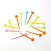 Tenedor de Fruta de Dibujos Animados para Niños Desechable Letrero Bento Traje Estilo Japonés Anime Letrero de Fruta Jirafa Animal Tenedor Traje