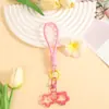 Lanyard de celular duplo pentagrama doce, material para DIY de capa de celular, chaveiro, pulseira de pulso, pingente de boneca, componentes de acessório