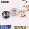 Abrigo de Lana Metálico con Hebilla de Dos Ojos Huecos Chaqueta Traje Formal Botón de Hebilla Botón Accesorios de Ropa Jinda