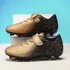 Zapatos de fútbol para niños transfronterizos de velcro con tacos para jóvenes y estudiantes de primaria para entrenamiento deportivo y competición, tallas 29-39