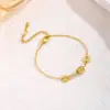 Colar Cintura Minimalista Moderno com Números Romanos, Corrente de Clavícula Clássica de Aço Titânio com Contas da Sorte Personalizadas para Mulheres