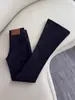 Jeans Acampanados de Terciopelo Negro Talla Grande para Mujer Otoño e Invierno 2025 Nuevos de Tiro Alto Aspecto Adelgazante Pantalones Acampanados Elásticos