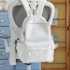 Patrón Nebuloso Azul Hielo con un Estilo Fresco, Mochila para Estudiantes, Ligera y Transpirable, Estilo Universitario, Versátil, Mochila Ligera