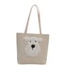 Mochila informal de gran capacidad para mujer, bolso de hombro multiusos con diseño de cachorro de peluche, 2024