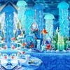 Linternas Nuevas al por Mayor Linternas de Papel de Medusa Azul de 10 pulgadas Decoraciones para Fiestas Temáticas del Océano Linternas Personalizables con Logo