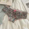 Coleccionista de Dulces Sueños~Nuevos Estilos de Bragas de Encaje Dulce para Mujer, Frescas y Lindas con Pequeño Lazo, Calzones de Malla para Mujer