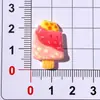 Juguete de Helado de Fresa Artificial Lindo Pegamento de Crema para Manualidades Resina Accesorios Pequeños Decoración para Zuecos