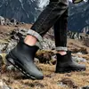 Tênis brancos clássicos para exportação, sapatos de borracha masculinos, galochas de chuva da moda para uso externo, sapatos de borracha unissex estilo esportivo para uso externo, sapatos para pesca e vadeio