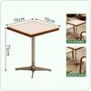 Mesa e Cadeiras de Jantar Modernas Minimalistas, Conjunto de Mesa e Cadeiras de Jantar Ocidental Leve, Mesa e Cadeiras Simples Estilo Coreano para Cafeteria de Chá com Leite e Café