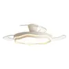 Lámpara de ventilador de madera de nogal de espectro completo usada, luz protectora para los ojos para sala de estar, luz de techo para dormitorio, luminaria LED, moderna y simple