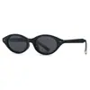 2573 Nuevas Gafas de Sol de Moda Estilo Coreano para Mujer Montura Ojo de Gato Liso Personalidad de Alta Calidad para Hombre Anti-ultravioleta