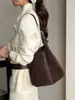 Bolso Cubo de Ante Modelo Nuevo 2026 Estilo Casual Bolso de Hombro de Piel de Vaca Mate Gran Capacidad Bolso Cruzado Vintage para Mujer