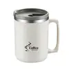 Venda direta da fábrica caneca de aço inoxidável 304, isolamento de camada dupla espessa para manter as bebidas quentes ou frias, copo de escritório com tampa, personalizável