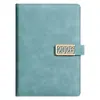 Cuaderno A5 Minutas de Reunión de Negocios Inserto para Bolígrafo Libro de Hojas Sueltas Superficie de Cuero Venta al por Mayor Estampado Trabajo Corporativo Papel Dowling