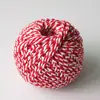 Al por mayor en stock 2 mm cuerda de algodón de color bola de algodón de doble color cuerda para etiquetas de tamales cuerda para empaque manual DIY color