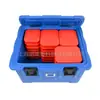 Peng Wen B110L Rotomoldeo incubadora de alimentos caja de catering para comedor escolar caja de rotación aislante con ruedas