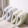 Lindas pantuflas de algodón de felpa de cordero para mujer 2024 nuevas de otoño e invierno para interior del hogar de suela gruesa cálidas zapatos de algodón para amantes hombres