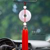 Colgante para coche con hebilla Ping An de jade imitación, colgante para espejo retrovisor, colgante decorativo, Ping An, ventas directas de fábrica de Yiwu, una generación de cabello