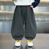 Ropa de Otoño para Niños Pantalones de Cuadros 2026 Otoño Nuevo Estilo Coreano Frescos Pantalones Casuales para Bebé Pantalones de Chándal para Niños Pequeños Pantalones Largos Modernos
