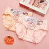 Calzoncillos tipo bóxer de algodón con encaje triangular lindos para niños, Shorts triangulares para niñas, Venta al por mayor, Comercio exterior, Suministro directo