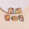 Broche de Combinação Série Capivara Fofa Nova Transfronteiriça Insígnia de Conjunto Formato de Capivara Cartoon Personalizado Criativo