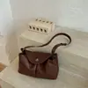 2026 Bolso Cruzado de Un Solo Hombro de Color Sólido Nuevo Simple Moderno Individual Elegante Alto Valor para el Trabajo Bolso de Nicho de Moda