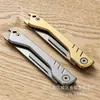 Navaja utilitaria plegable de acero inoxidable, mini navaja de bolsillo, colgante para llavero, conveniente para abrir paquetes, navaja de mensajero afilada