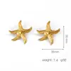 Pendientes Geométricos Europeos y Americanos de Acero Inoxidable Sentido Avanzado Pendientes Ins de Nicho Pendientes de Acero de Titanio Pendientes de Textura Versátil de Moda