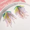 Verano color dopamina borla cristal flor diy trenzado horquilla con cuentas accesorios para el cabello material para aretes al por mayor