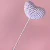O Fabricante Fornece Enfeites de Coração de Crochê com Fio Acabado, Decorações Penduradas de Crochê Feitas à Mão, Decorações Penduradas DIY Feitas por Você