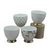 Juego de Taza de Café y Taza de Té de Flores con Borde Dorado de Estilo Europeo, Taza para Té de la Tarde para Hotel Oficina, Taza, Lujo Ligero