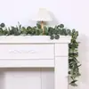 Nuevas Flores y Plantas Artificiales de Hojas de Eucalipto para Bodas, Fiestas, Decoraciones de Mesa, Enredaderas Artificiales para Interiores y Exteriores