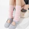 Calcetines Gruesos de Lana Cálidos para Mujer para Otoño e Invierno, con Bordes de Volantes, Adecuados para Combinar con Botas de Nieve y Calentadores de Pierna hasta la Pantorrilla