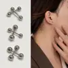 Piercings de Labio de Acero Inoxidable, Piercings de Bola Redonda Diabólica, Joyería de Piercing Personalizada, Piercings de Lengua, Pendientes Electrochapados, Piercings de Ceja, Piercings de Titanio