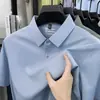 Camisa Polo de Color Puro de Fábrica Original para Hombre con Cuello Solapa Transpirable de Manga Corta Casual de Negocios Ropa para Grupo Corporativo Trabajo al por Mayor