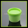 Botella de Crema Limpiadora Verde de 50 ml Botella de Crema Botella de Polvo para Mascarilla Caja de Pasta Caja de Yeso para Mascarilla de Cabello Botella de Barril Recto de PP