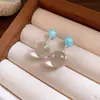 Brincos de Pingente de Bola com Bolinhas Coloridas Dopamina para Mulheres, Brincos de Nicho de Verão, Novos Acessórios de Orelha Únicos e Bonitos de 2026