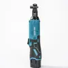 Llave de carraca recargable con batería de litio de 21 V, 3/8 de pulgada, angular, eléctrica, herramienta de reparación de automóviles para desmontaje y montaje en espacios estrechos