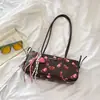Bolsos para Mujer 2026 Verano Nuevo Estilo Bolsa de Compras Hombro Único Gran Capacidad Estampado de Cerezas Moda Bolso Tote Simple Bolso de Mano