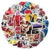 50 Pegatinas de Graffiti de Fútbol Pegatinas Creativas de Balones Deportivos Pegatinas Decorativas Impermeables para Taza de Agua Equipaje Teléfono Móvil