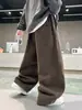 Calça Casual Longa Masculina Moda Outono 2026 para Crianças, Modelagem Solta, Calça Versátil de Perna Curva, Tendência Primavera e Outono