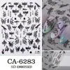 2025 Nuevo Adhesivo para Uñas con Diseño de Copo de Nieve Joyería Blanca de Copo de Nieve para Uñas Calcomanía de Personalidad de Dibujos Animados Adhesivo para Uñas